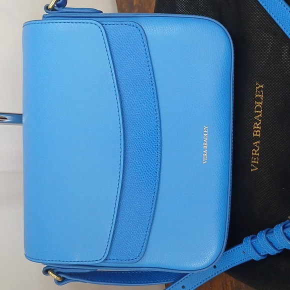 Brand NEW NO TAGS Vera Bradley Blue Crossbody Bag W DUST BAG - Picture 3 of 16